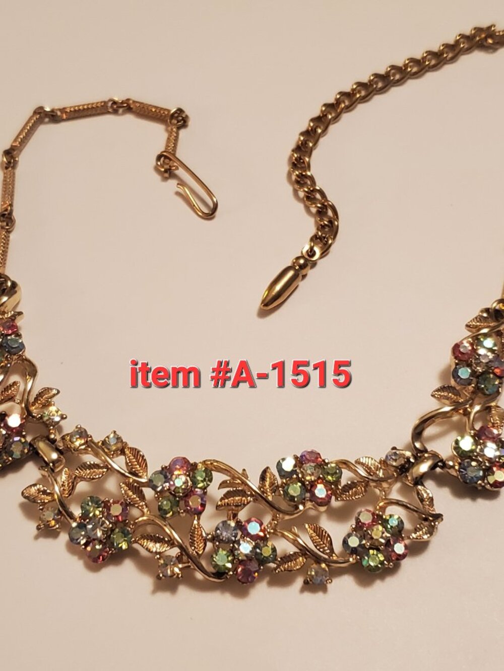 1 Necklace,  item # A-1515 , wt .27 grams ,.
